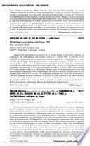 Bulletin critique du livre français
