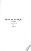 Bulletin critique