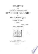 Bulletin d'archéologie et de statistique de la Drôme