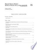 Bulletin D'histoire de la Culture Materielle