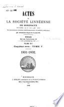 Bulletin d'histoire naturelle de la Société linnéene de Bordeaux