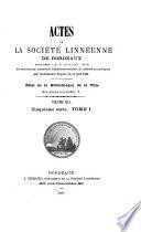 Bulletin d'histoire naturelle de la Société linnéene de Bordeaux