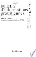 Bulletin d'informations proustiennes