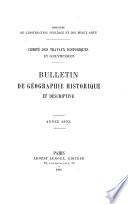 Bulletin de géographie historique et descriptive