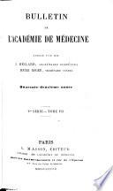 Bulletin de l'Academie de médecine