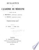 Bulletin de l'Academie de médecine
