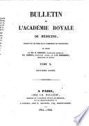 Bulletin de l'Academie de médecine