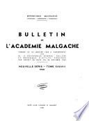 Bulletin de l'Académie malgache