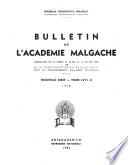 Bulletin de l'Académie malgache
