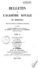 Bulletin de l'Académie nationale de médecine
