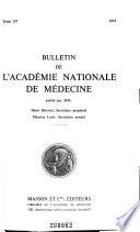 Bulletin de l'Académie nationale de médecine