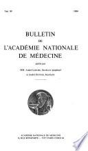 Bulletin de l'Académie nationale de médecine