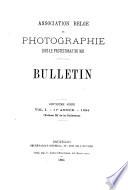 Bulletin de l'Association belge de photographie