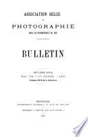 Bulletin de l'Association belge de photographie