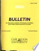 Bulletin de L'Association Canadienne Pour Les Études Du Folklore