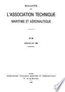 Bulletin de l'Association technique maritime et aéronautique