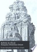 Bulletin de l'Ecole française d'Extrême-Orient