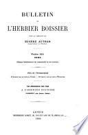 Bulletin de l'Herbier Boissier