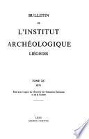 Bulletin de l'Institut archéologique liégeois