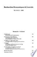 Bulletin de l'Institut de recherches économiques et sociales