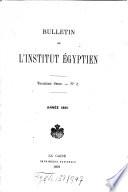 Bulletin de l'Institut Egyptien
