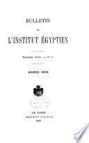 Bulletin de l'Institut égyptien