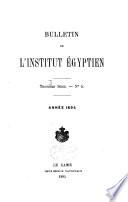Bulletin de l'Institut égyptien
