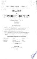 Bulletin de l'Institut égyptien