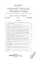 Bulletin de l'Institut français d'Afrique noire
