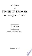 Bulletin de l'Institut français d'Afrique noire