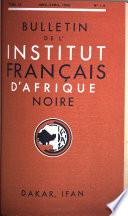 Bulletin de l'Institut français d'Afrique noire