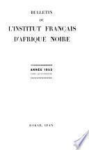 Bulletin de l'Institut français d'Afrique noire