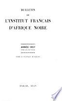 Bulletin de l'Institut français d'Afrique noire