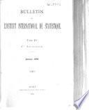 Bulletin de L'Institut International de Statistique