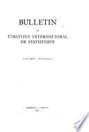 Bulletin de L'Institut International de Statistique
