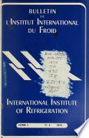 Bulletin de l'Institut international du froid