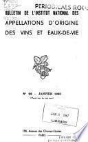 Bulletin de l'Institut national des appellations d'origine des vins et eaux-de-vie