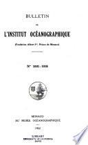 Bulletin de l'Institut océanographique (fondation Albert Ier, prince de Monaco)