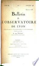 Bulletin de l'Observatoire de Lyon