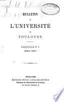 Bulletin de l'Université de Toulouse