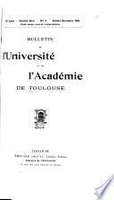 Bulletin de l'Université et de l'Académie de Toulouse