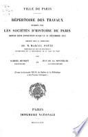 Bulletin de la bibliothèque et des travaux historiques