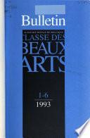 Bulletin de la Classe des beaux-arts