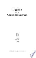 Bulletin de la Classe des sciences