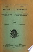 Bulletin de la Commission royale d'histoire