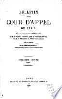 Bulletin de la cour d'appel de Paris