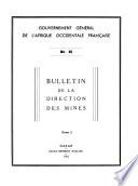Bulletin de la Direction des mines