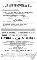 Bulletin de la librairie ancienne et moderne