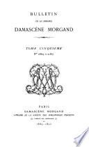 Bulletin de la librairie Damascène Morgand