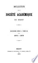 Bulletin de la Société Académique de Brest